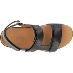 Strive Womens Aruba Orthotic Sandals - All Black -Fashion Shoe Store Strive Aruba AllBlack 2 23