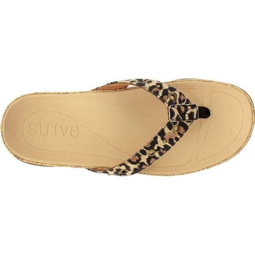 Strive Womens Saria Toe Post Sandals - Leopard 5 Strive Womens Saria Toe Post Sandals - Leopard - Image 3