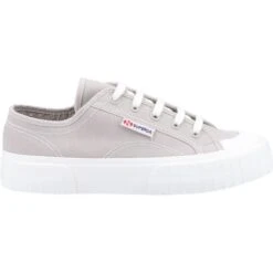 Superga Womens 2630 Stripe Trainers - Grey Colomba -Fashion Shoe Store Superga 2630Stripe GreyColomba 2 11