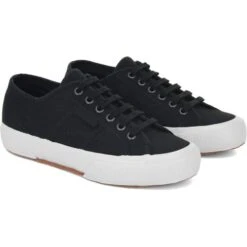 Superga Womens 2706 OG Trainers - Black White Ivory