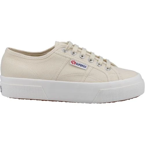 Superga Womens 2740 Platform Trainers - Beige Light Eggshell 4 Superga Womens 2740 Platform Trainers - Beige Light Eggshell - Image 2