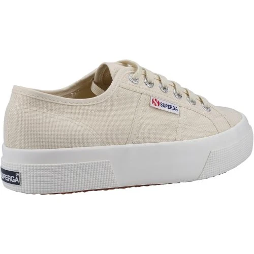 Superga Womens 2740 Platform Trainers - Beige Light Eggshell 5 Superga Womens 2740 Platform Trainers - Beige Light Eggshell - Image 3