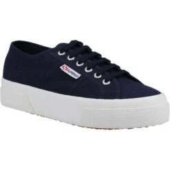 Superga Womens 2740 Platform Trainers - Navy Favorio