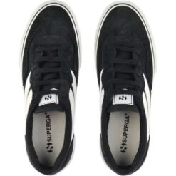Superga Womens 3041 Revolley Trainers - Black White -Fashion Shoe Store Superga 3041Revolley Black 2 11