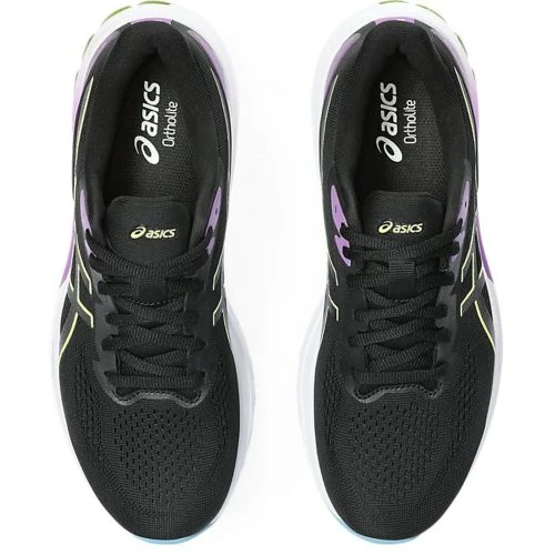 Asics Womens GT-1000 12 Running Shoes - Black Glow Yellow 9 Asics Womens GT-1000 12 Running Shoes - Black Glow Yellow - Image 7