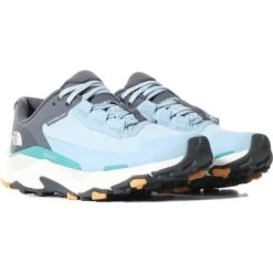 North Face Womens Vectiv Exploris Futurelight Waterproof Walking Shoes - Beta Blue Vandis Grey -Fashion Shoe Store TNF WmsVectivExploris BlueGrey 6 7