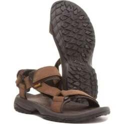 Teva Mens Terra FI Lite Leather Adjustable Sandal - Brown -Fashion Shoe Store Teva MTerraFILite BR 2 5