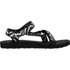 Teva Womens Original Universal Zappy Walking Sandals - Black White -Fashion Shoe Store Teva Original BlackWhite 4 9