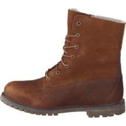 Timberland Womens Teddy Fleece Waterproof Ankle Boots - Dark Brown - 8328R -Fashion Shoe Store Timberland 08328R DkBrown 3 10