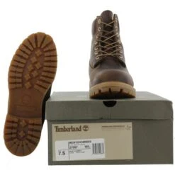 Timberland Mens 6 Inch Premium Waterproof Boots - 27097 -Brown 13 Timberland Mens 6 Inch Premium Waterproof Boots - 27097 -Brown -Fashion Shoe Store Timberland 27097 Brown BOX Extra 43