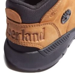 Timberland Youth Sprint Trekker Mid Waterproof Ankle Boots - Wheat - A2HRX -Fashion Shoe Store Timberland A2HRX WheatNubuck 6 7