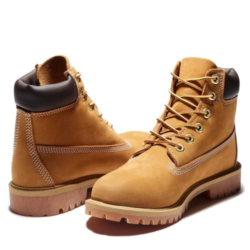 Timberland Junior 6 Inch Premium Waterproof Boots - 12909 - Wheat Yellow 5 Timberland Junior 6 Inch Premium Waterproof Boots - 12909 - Wheat Yellow - Image 3