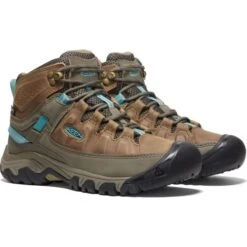 Keen Womens Targhee III Mid WP Waterproof Boots - Toasted Coconut Porcelain -Fashion Shoe Store ToastedCoconutPorcelain 4773973