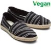 Toms Womens Classic Alpargata Rope Vegan Shoes - Black -Fashion Shoe Store Toms AlpargataRope Black 2 VEGAN