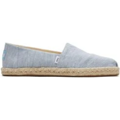 Toms Womens Classic Alpargata Rope Vegan Shoes - Light Blue -Fashion Shoe Store Toms AlpargataRope Light Blue 1 5