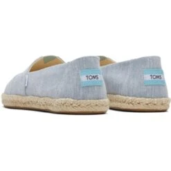 Toms Womens Classic Alpargata Rope Vegan Shoes - Light Blue -Fashion Shoe Store Toms AlpargataRope Light Blue 3 5