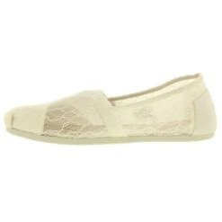 Toms Womens Classic Lace Slip On Espadrille Shoes - White Lace -Fashion Shoe Store Toms Classic WhiteLace jpg08 8