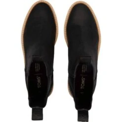 Toms Womens Dakota Water Resistant Boots - Black -Fashion Shoe Store Toms Dakota Black 5 7