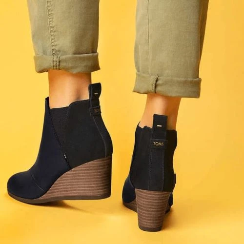 Toms Womens Kelsey Boots - Black 7 Toms Womens Kelsey Boots - Black - Image 5