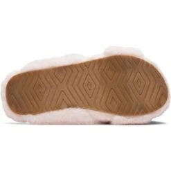 Toms Womens Susie Coss Over Vegan Slippers - Pink Faux Fur -Fashion Shoe Store Toms SusieSlipper Pink 2 5