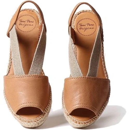 Toni Pons Womens Etna Leather Slingback Espadrille Sandals - Tan Curio 5 Toni Pons Womens Etna Leather Slingback Espadrille Sandals - Tan Curio - Image 3