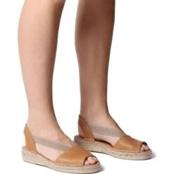 Toni Pons Womens Etna Leather Slingback Espadrille Sandals - Tan Curio 11 Toni Pons Womens Etna Leather Slingback Espadrille Sandals - Tan Curio -Fashion Shoe Store ToniPon ETNA Tan 4 11