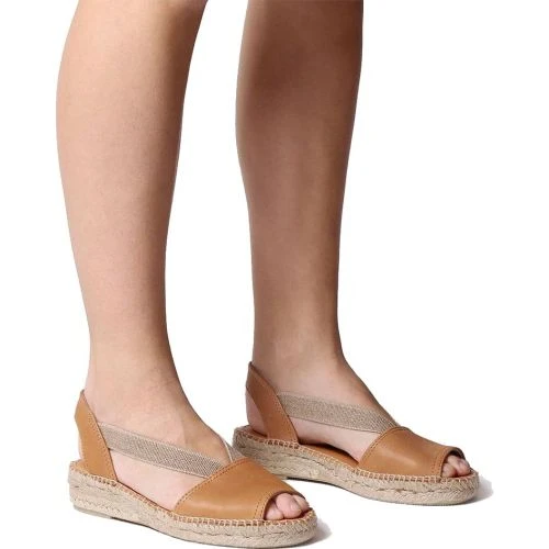 Toni Pons Womens Etna Leather Slingback Espadrille Sandals - Tan Curio 6 Toni Pons Womens Etna Leather Slingback Espadrille Sandals - Tan Curio - Image 4