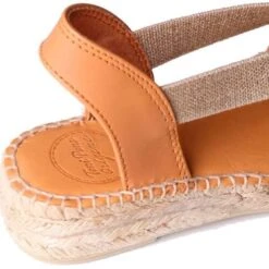 Toni Pons Womens Etna Leather Slingback Espadrille Sandals - Tan Curio 12 Toni Pons Womens Etna Leather Slingback Espadrille Sandals - Tan Curio -Fashion Shoe Store ToniPon ETNA Tan 5 11