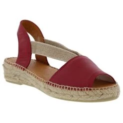 Toni Pons Womens Etna Leather Slingback Espadrille Sandals - Vermell -Fashion Shoe Store ToniPons Etna Vermell MAIN 20
