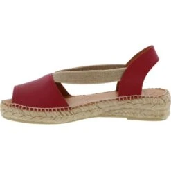 Toni Pons Womens Etna Leather Slingback Espadrille Sandals - Vermell -Fashion Shoe Store ToniPons Etna Vermell03 20