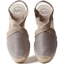 Toni Pons Womens Triton Slingback Wedge Espadrille Shoes - Platinum -Fashion Shoe Store ToniPons MidTriton Platinum 3 11