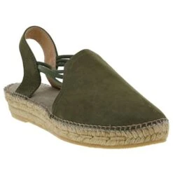 Toni Pons Womens Nuria Leather Slingback Espadrilles - Caqui Khaki -Fashion Shoe Store ToniPons Nuria Caqui Main 16