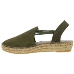 Toni Pons Womens Nuria Leather Slingback Espadrilles - Caqui Khaki -Fashion Shoe Store ToniPons Nuria Caqui03 16