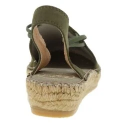 Toni Pons Womens Nuria Leather Slingback Espadrilles - Caqui Khaki -Fashion Shoe Store ToniPons Nuria Caqui04 16