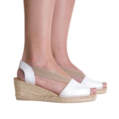Toni Pons Womens Teide P Wedge Espadrille Sandals - Blanc White 6 Toni Pons Womens Teide P Wedge Espadrille Sandals - Blanc White - Image 4