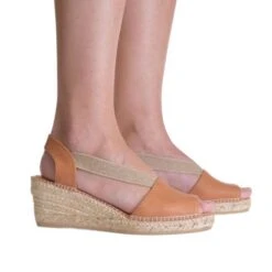 Toni Pons Womens Teide P Wedge Espadrille Sandals - Cuiro Tan -Fashion Shoe Store ToniPons TeideP Cuiro 4 10