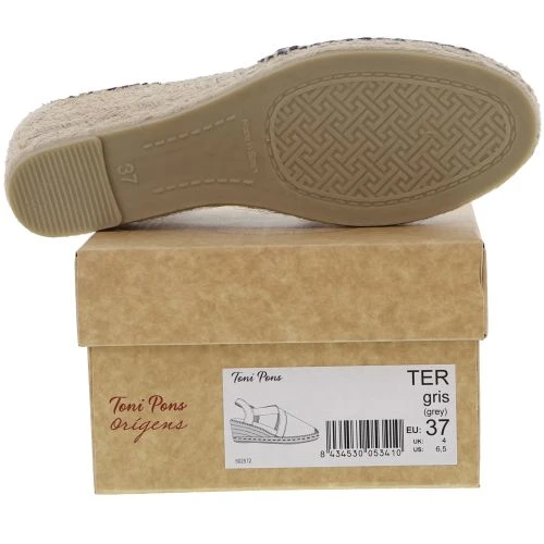 Toni Pons Womens Ter Vegan Sandals - Grey 9 Toni Pons Womens Ter Vegan Sandals - Grey - Image 7