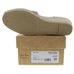 Toni Pons Womens Triton Slingback Wedge Espadrille Shoes - Plom Silver -Fashion Shoe Store ToniPons Triton Plom Sole 9