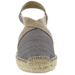 Toni Pons Womens Triton Slingback Wedge Espadrille Shoes - Plom Silver -Fashion Shoe Store ToniPons Triton Plom02 9