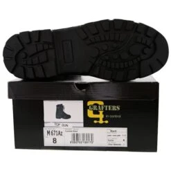 Grafters Mens Top Gun Military Combat Boots - Black -Fashion Shoe Store UKD M671A Black Sole 7