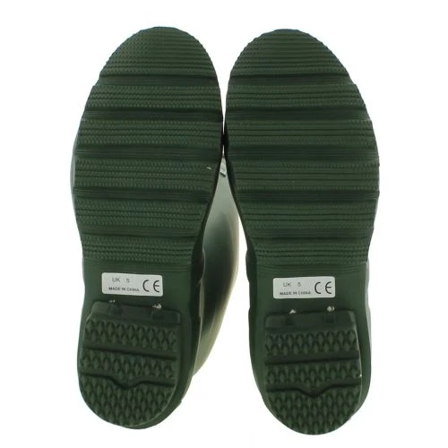 Woodland Mens Womens Wellies Wide Fit Wellington Boots - Green 6 Woodland Mens Womens Wellies Wide Fit Wellington Boots - Green - Image 4