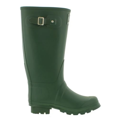Woodland Mens Womens Wellies Wide Fit Wellington Boots - Green 4 Woodland Mens Womens Wellies Wide Fit Wellington Boots - Green - Image 2