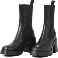 Vagabond Womens Brooke Chelsea Boots - Black -Fashion Shoe Store Vagabond BrookeBoots BlackCow 3 7