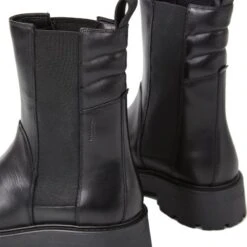 Vagabond Womens Cosmo 2.0 Tall Chelsea Boots - Black -Fashion Shoe Store Vagabond Cosmo2Boot BlackCow 4 7