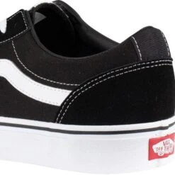 Vans Mens Ward Trainers - Black White -Fashion Shoe Store Vans WardSuedeCanvas BkWhite 9 8