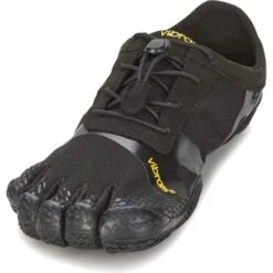 Vibram Five Fingers Mens Vegan KSO Evo Barefoot Shoes - Black -Fashion Shoe Store Vibram KSOEvo Blk 3 15