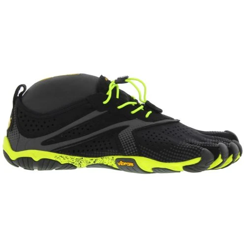 Vibram Five Fingers Mens V-Run Vegan Barefoot Shoes - Black Yellow 5 Vibram Five Fingers Mens V-Run Vegan Barefoot Shoes - Black Yellow - Image 3