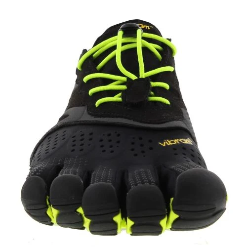 Vibram Five Fingers Mens V-Run Vegan Barefoot Shoes - Black Yellow 12 Vibram Five Fingers Mens V-Run Vegan Barefoot Shoes - Black Yellow - Image 10