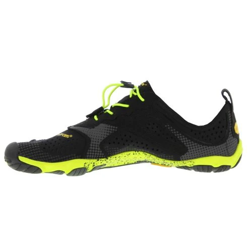 Vibram Five Fingers Mens V-Run Vegan Barefoot Shoes - Black Yellow 8 Vibram Five Fingers Mens V-Run Vegan Barefoot Shoes - Black Yellow - Image 6