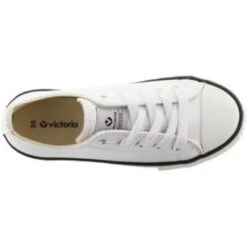 Victoria Shoes Womens Tribu Low Trainers - Blanco -Fashion Shoe Store VictoriaShoes 1061106 White 4 5